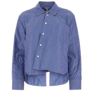 Embroidered cotton padded shirt