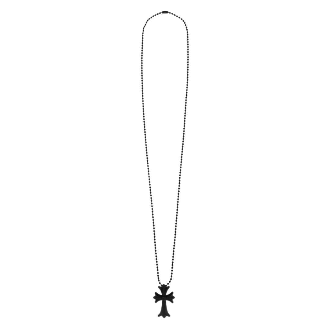 Chrome Hearts Silichrome CH Cross Pendant Black