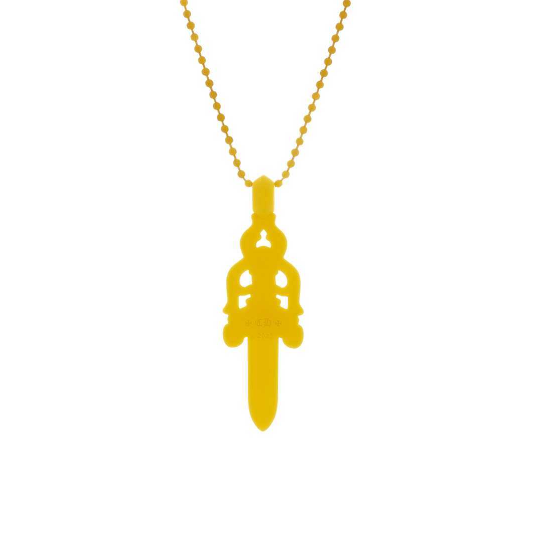Chrome Hearts Silichrome Dagger Pendant Yellow