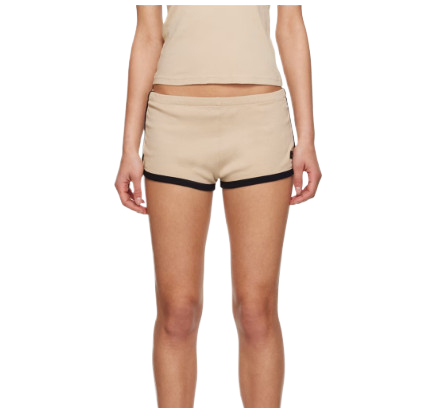 Mini contrast shorts