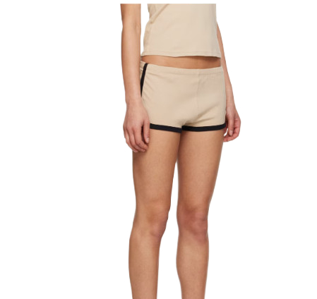 Mini contrast shorts