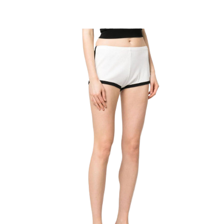 Contrast trim logo shorts