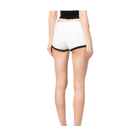 Contrast trim logo shorts