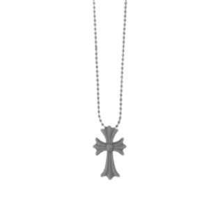 Chrome Hearts Silichrome CH Cross Pendant Gray