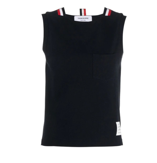 RWB tab pocket sleeveless top