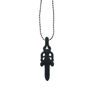 Chrome Hearts Silichrome Dagger Pendant Black