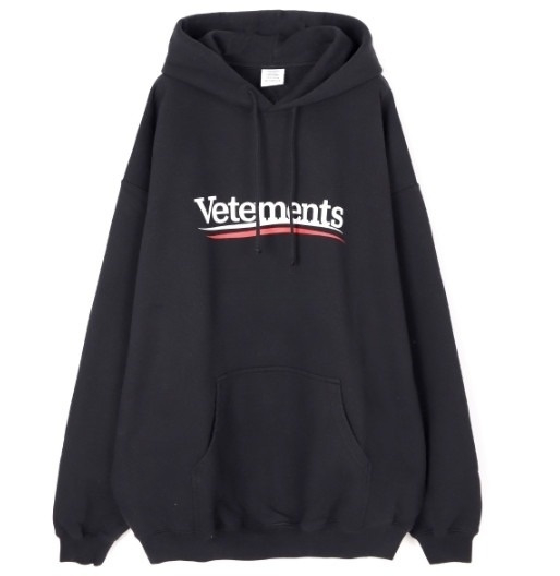 Oversized logo print hoodie