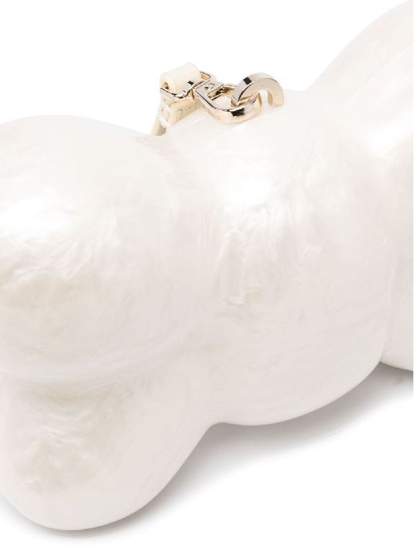 Simone Rocha Bow-shaped pearl effect bag