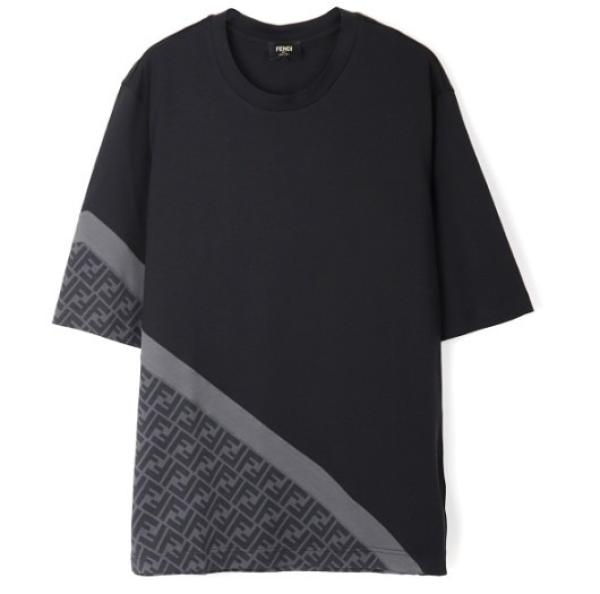 Diagonal jersey t-shirt
