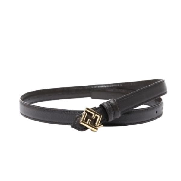 FF diamond leather reversible belt