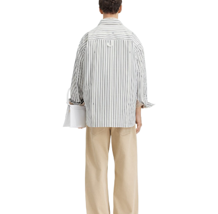 La Chemise striped long sleeve shirt