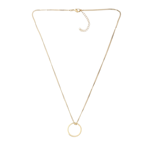 Numeric minimal signature pendant ring necklace