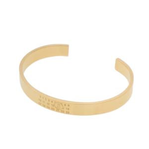 Engraved number cuff bracelet