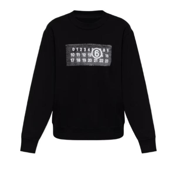 Number Zoom logo print sweatshirt