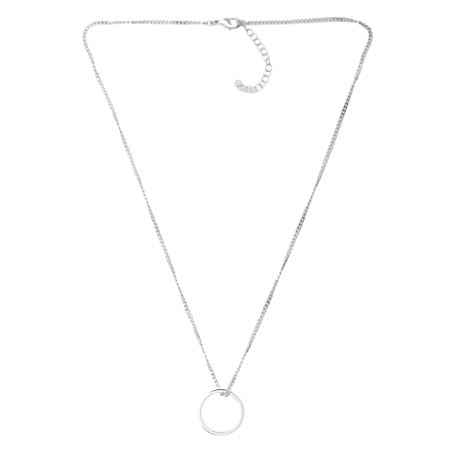 Numeric minimal signature pendant ring necklace