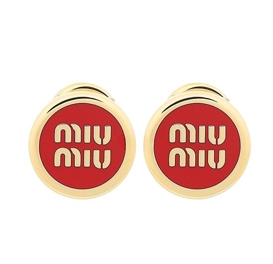 Enamel metal earrings