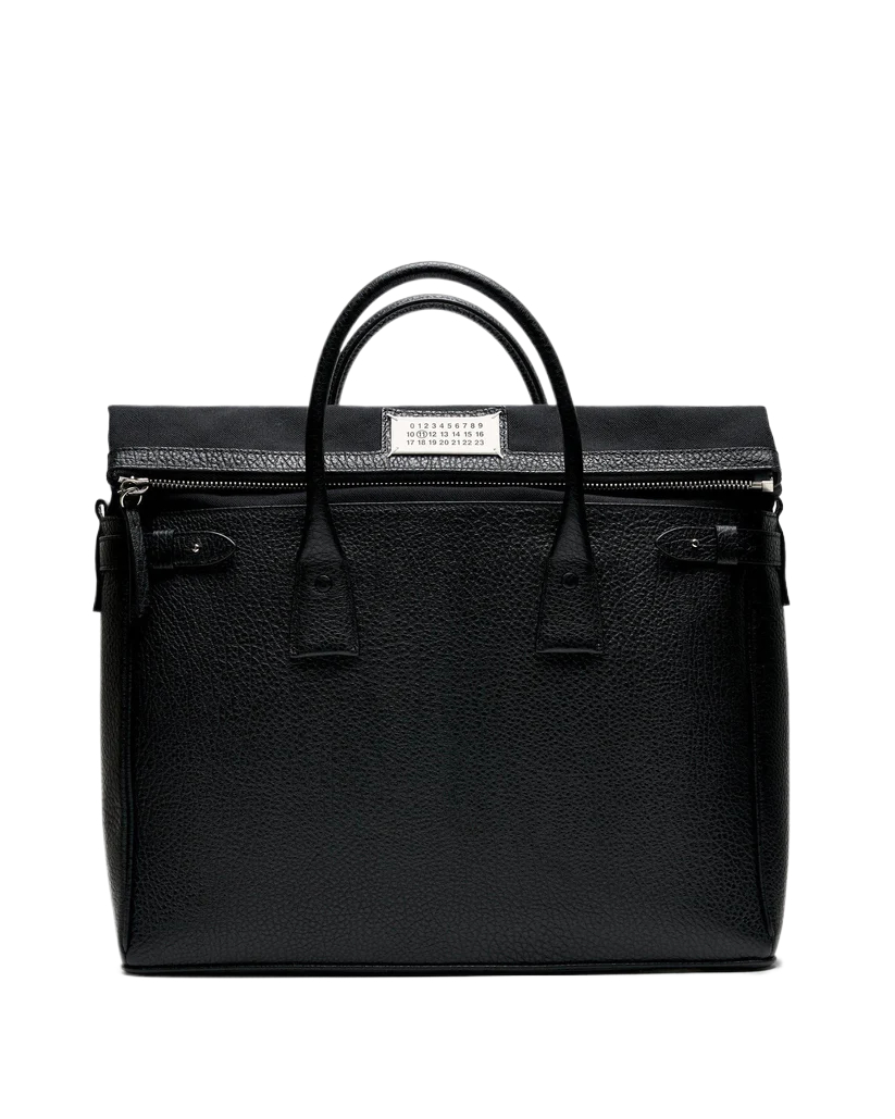 5AC daily black leather handbag