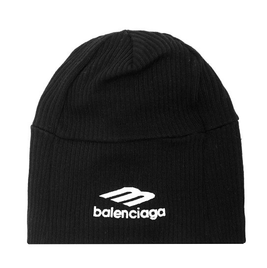 Logo embroidered cotton beanie