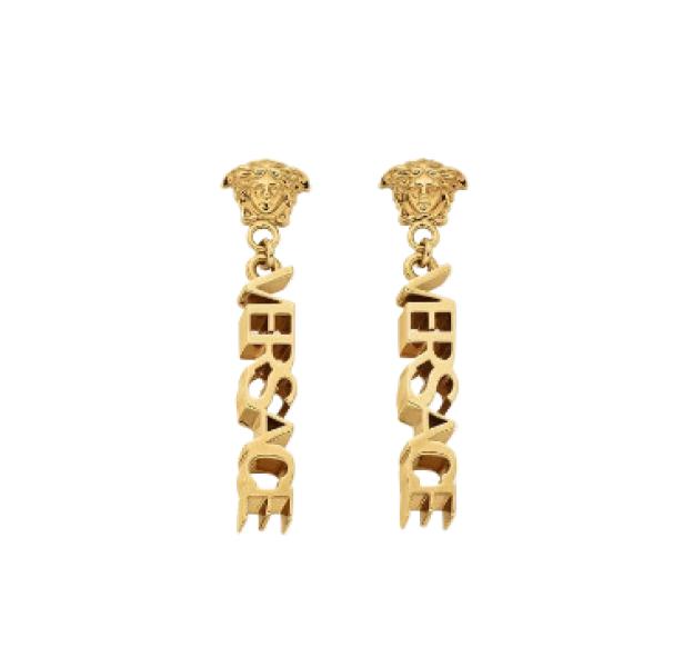 La Medusa logo drop earrings