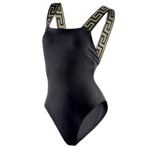 Greca border one-piece swimsuit