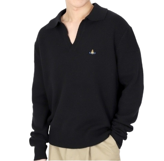 Football polo sweater