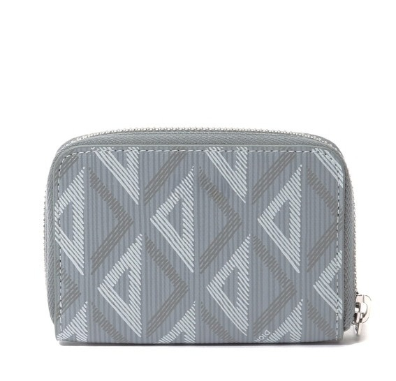 CD Diamond canvas zipper card wallet