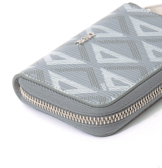 CD Diamond canvas zipper card wallet