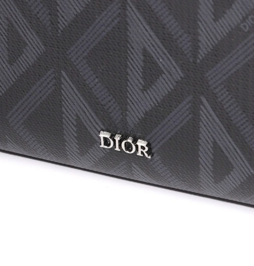 CD Diamond canvas zipper card wallet