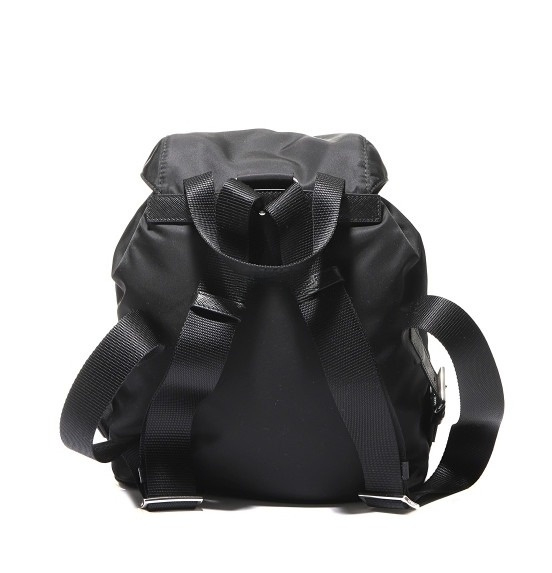 Triangle logo nylon small backpack