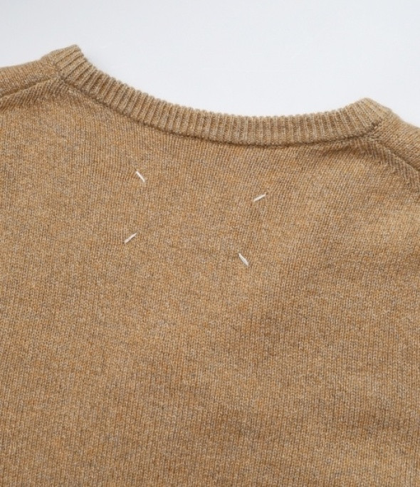 Stitch Cashmere V-Neck Knit - Brown 