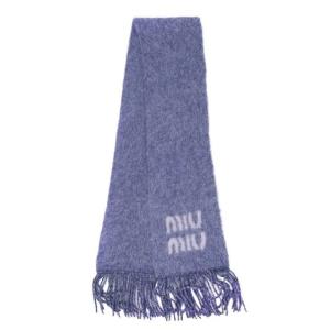 Logo mohair scarf