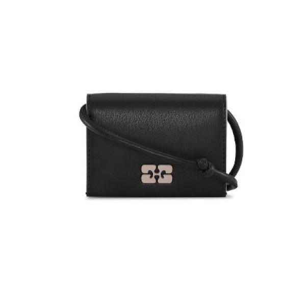 Black Gani Bow Strap Wallet