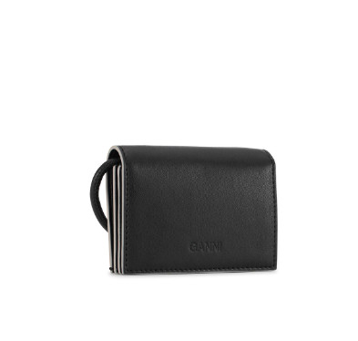 Black Gani Bow Strap Wallet