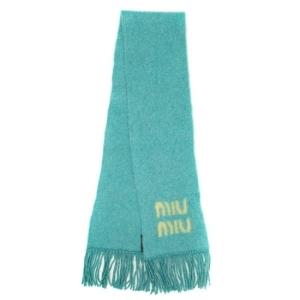 Logo mohair scarf