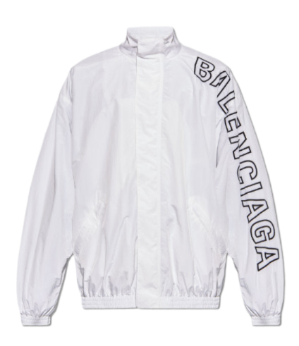 Logo embroidered track jacket