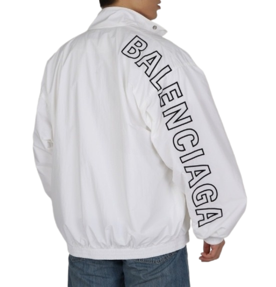 Logo embroidered track jacket