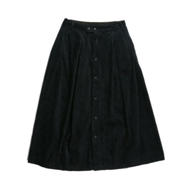 4.5W corduroy tuck skirt