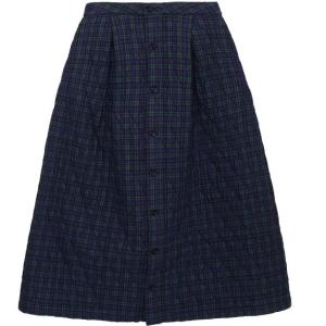 Diamond Quilted Tuck Skirt