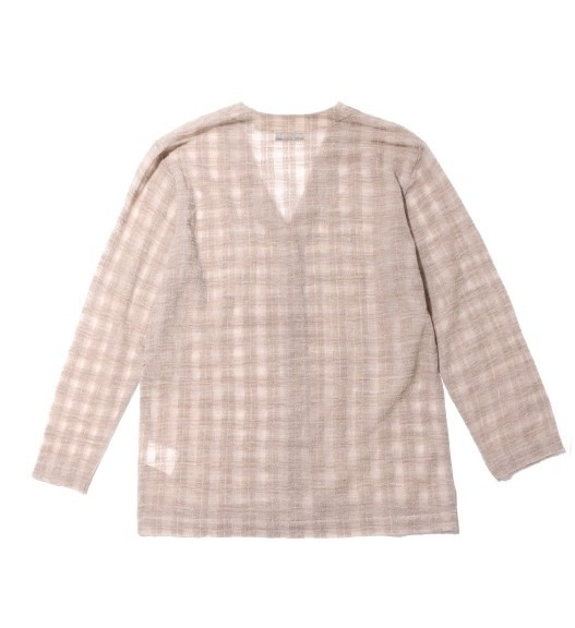 Midline check cardigan