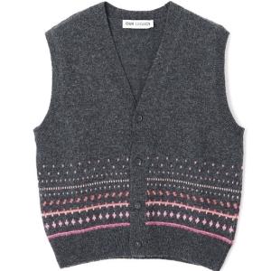 RUGRAT VEST Slate Gray Faux Isle