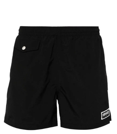 Logo patch swim shorts