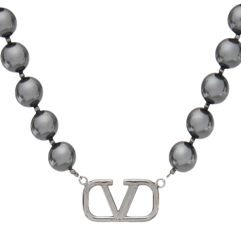 V logo necklace