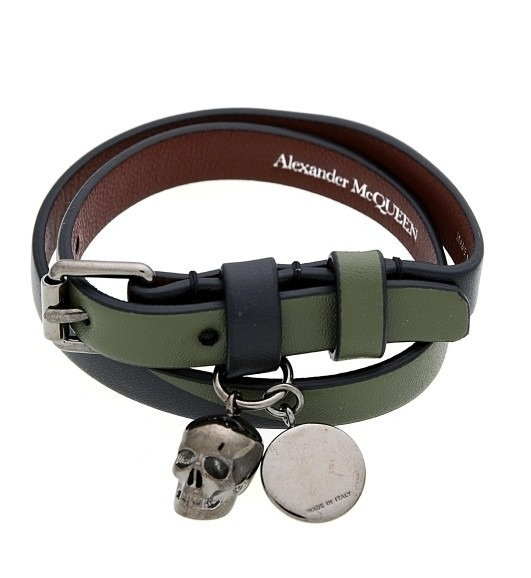 double wrap skull bracelet