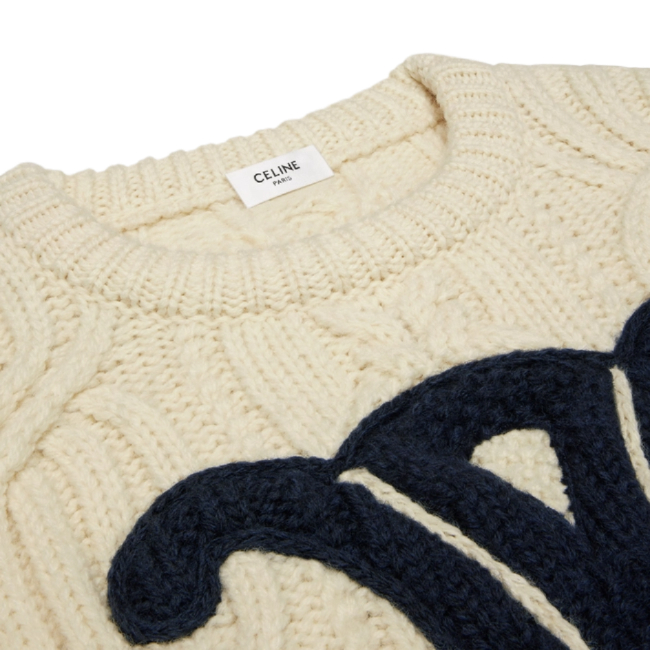 Triomphe crew neck wool sweater