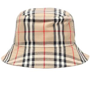 Checked Cotton Bucket Hat