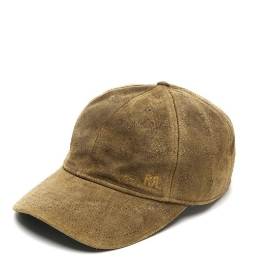 Double RL leather cap