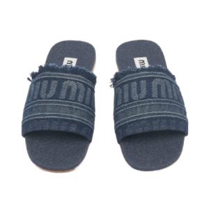 Women's Denim Slides - Blue