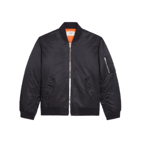 Nylon Twill Bomber Jacket