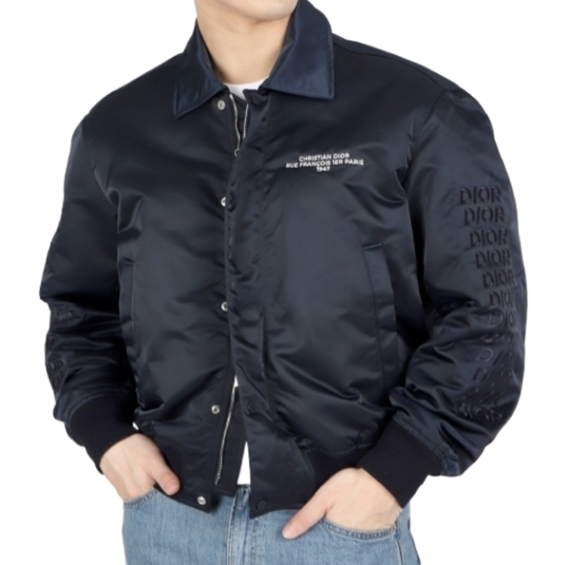 Technical twill bomber jacket