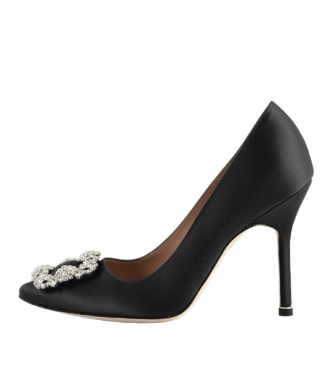 Hangisi - Satin Jewel Buckle Pumps